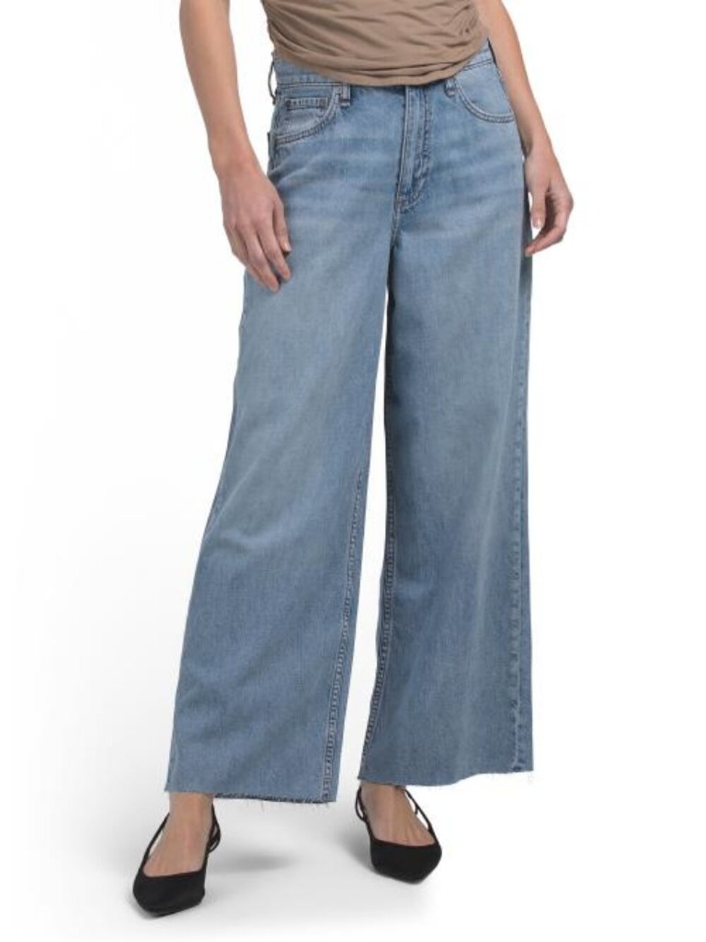 RAG & BONE Featherweight Andi High Rise Ankle Wide Leg Jeans